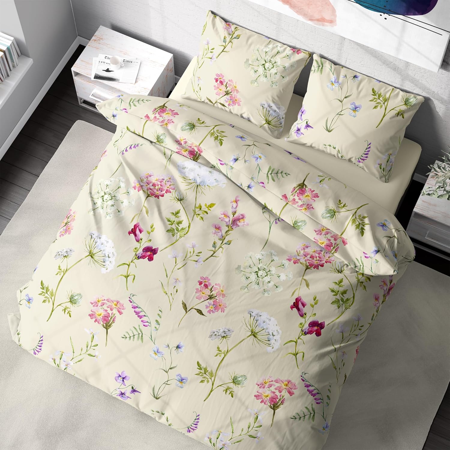 Dilios- Floral Beige