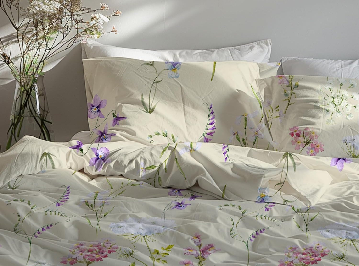 Dilios- Floral Beige