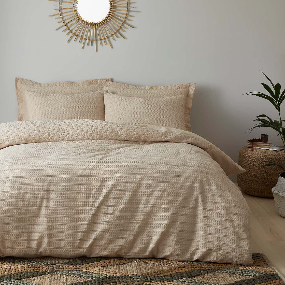 Dunelm- Amberly Waffle - 3 Piece Sets