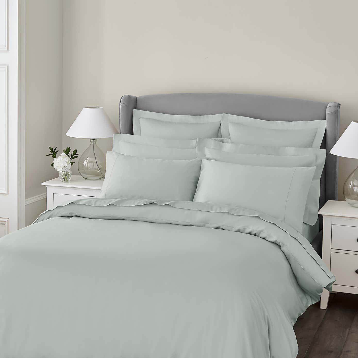 The Sateen Edit- Green Grey