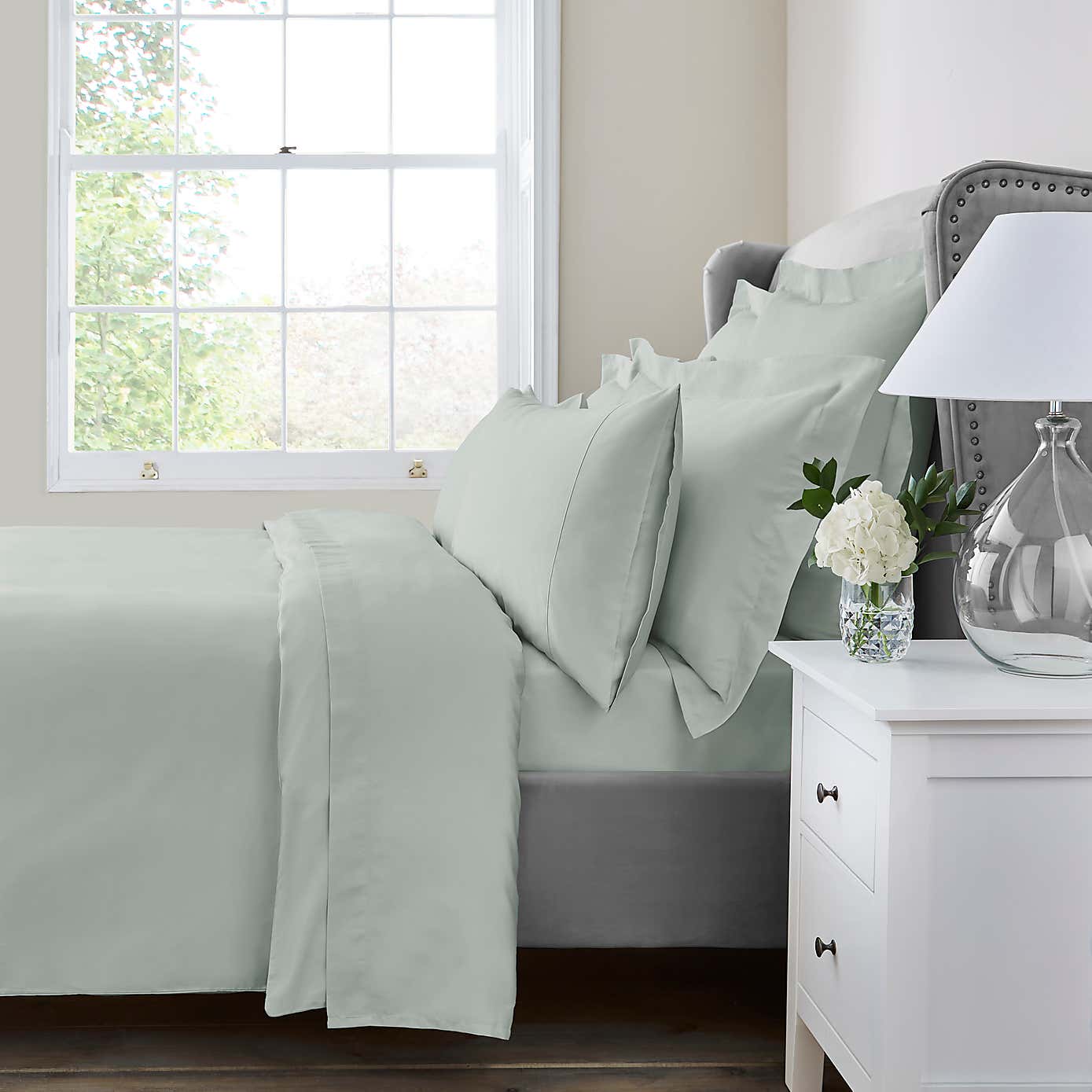 The Sateen Edit- Green Grey