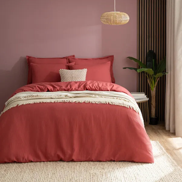 Dunelm- Newston Waffle in Wild Rose