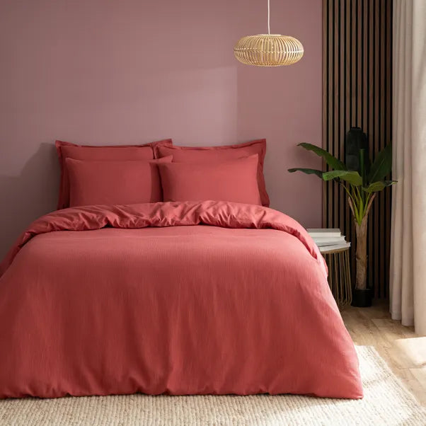 Dunelm- Newston Waffle in Wild Rose