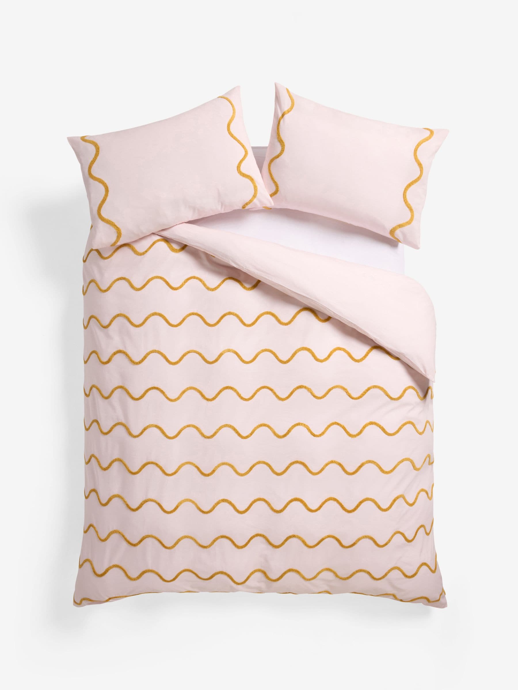 Next-Peach Pink Tufted Waves