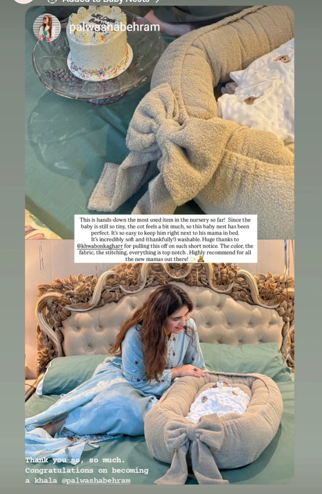 Boucle Baby Nest- The Palwasha