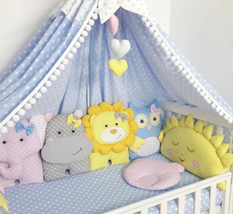 Cozy baby nursery bedding